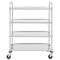 vidaXL - Keukentrolley - 4-laags - 107x55x125 - cm - roestvrij - staal
