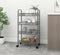 vidaXL - Keukentrolley - 4-laags - 46x26x85 - cm - ijzer - grijs