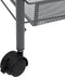 vidaXL - Keukentrolley - 4-laags - 46x26x85 - cm - ijzer - grijs