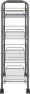 vidaXL - Keukentrolley - 4-laags - 46x26x85 - cm - ijzer - grijs