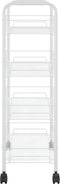 vidaXL - Keukentrolley - 4-laags - 46x26x85 - cm - ijzer - wit