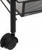 vidaXL - Keukentrolley - 4-laags - 46x26x85 - cm - ijzer - zwart