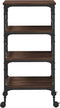 vidaXL - Keukentrolley - 45x35x89,5 - cm - bewerkt - hout - bruin - eikenkleurig