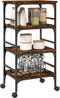 vidaXL - Keukentrolley - 45x35x89,5 - cm - bewerkt - hout - gerookt - eikenkleurig