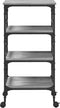 vidaXL - Keukentrolley - 45x35x89,5 - cm - bewerkt - hout - grijs - sonoma - eiken