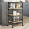 vidaXL - Keukentrolley - 45x35x89,5 - cm - bewerkt - hout - sonoma - eikenkleurig
