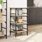 vidaXL - Keukentrolley - 45x35x89,5 - cm - bewerkt - hout - sonoma - eikenkleurig