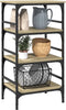 vidaXL - Keukentrolley - 45x35x89,5 - cm - bewerkt - hout - sonoma - eikenkleurig