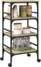 vidaXL - Keukentrolley - 45x35x89,5 - cm - bewerkt - hout - sonoma - eikenkleurig