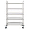 vidaXL - Keukentrolley - 5-laags - 107x55x147 - cm - roestvrij - staal
