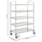 vidaXL - Keukentrolley - 5-laags - 107x55x147 - cm - roestvrij - staal