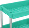 vidaXL - Keukentrolley - 5-laags - 42x29x128 - cm - ijzer - en - ABS - turquoise