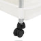 vidaXL - Keukentrolley - 5-laags - 42x29x128 - cm - ijzer - en - ABS - wit