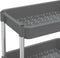 vidaXL - Keukentrolley - 5-laags - 42x29x128 - cm - ijzer - en - ABS - grijs