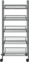 vidaXL - Keukentrolley - 5-laags - 46x26x105 - cm - ijzer - grijs