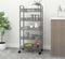 vidaXL - Keukentrolley - 5-laags - 46x26x105 - cm - ijzer - grijs