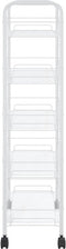 vidaXL - Keukentrolley - 5-laags - 46x26x105 - cm - ijzer - wit