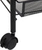 vidaXL - Keukentrolley - 5-laags - 46x26x105 - cm - ijzer - zwart