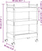 vidaXL - Keukentrolley - 50x30x70 - cm - bewerkt - hout - gerookt - eikenkleurig