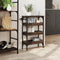 vidaXL - Keukentrolley - 53x20x76 - cm - bewerkt - hout - bruin - eikenkleurig