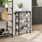 vidaXL - Keukentrolley - 53x20x76 - cm - bewerkt - hout - grijs - sonoma - eiken