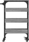 vidaXL - Keukentrolley - 53x20x76 - cm - bewerkt - hout - grijs - sonoma - eiken