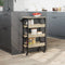 vidaXL - Keukentrolley - 53x20x76 - cm - bewerkt - hout - sonoma - eikenkleurig