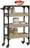 vidaXL - Keukentrolley - 53x20x76 - cm - bewerkt - hout - sonoma - eikenkleurig