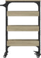 vidaXL - Keukentrolley - 53x20x76 - cm - bewerkt - hout - sonoma - eikenkleurig