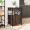 vidaXL - Keukentrolley - 56x43x89,5 - cm - bewerkt - hout - bruin - eikenkleurig