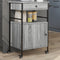 vidaXL - Keukentrolley - 56x43x89,5 - cm - bewerkt - hout - grijs - sonoma - eiken