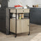 vidaXL - Keukentrolley - 56x43x89,5 - cm - bewerkt - hout - sonoma - eikenkleurig
