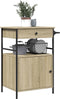 vidaXL - Keukentrolley - 56x43x89,5 - cm - bewerkt - hout - sonoma - eikenkleurig