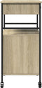 vidaXL - Keukentrolley - 56x43x89,5 - cm - bewerkt - hout - sonoma - eikenkleurig