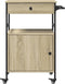 vidaXL - Keukentrolley - 56x43x89,5 - cm - bewerkt - hout - sonoma - eikenkleurig