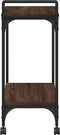 vidaXL - Keukentrolley - 60,5x31x72,5 - cm - bewerkt - hout - bruin - eikenkleurig