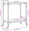 vidaXL - Keukentrolley - 60,5x31x72,5 - cm - bewerkt - hout - grijs - sonoma - eiken