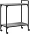 vidaXL - Keukentrolley - 60,5x31x72,5 - cm - bewerkt - hout - grijs - sonoma - eiken