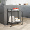 vidaXL - Keukentrolley - 60,5x31x72,5 - cm - bewerkt - hout - grijs - sonoma - eiken
