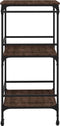 vidaXL - Keukentrolley - 60,5x50x105 - cm - bewerkt - hout - bruin - eiken