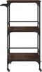 vidaXL - Keukentrolley - 60,5x50x105 - cm - bewerkt - hout - bruin - eiken
