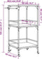 vidaXL - Keukentrolley - 60,5x50x105 - cm - bewerkt - hout - gerookt - eikenkleurig