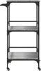 vidaXL - Keukentrolley - 60,5x50x105 - cm - bewerkt - hout - grijs - sonoma - eiken