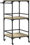 vidaXL - Keukentrolley - 60,5x50x105 - cm - bewerkt - hout - sonoma - eikenkleurig