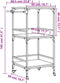 vidaXL - Keukentrolley - 60,5x50x105 - cm - bewerkt - hout - sonoma - eikenkleurig