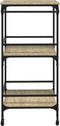 vidaXL - Keukentrolley - 60,5x50x105 - cm - bewerkt - hout - sonoma - eikenkleurig