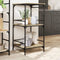 vidaXL - Keukentrolley - 60,5x50x105 - cm - bewerkt - hout - sonoma - eikenkleurig