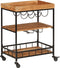 vidaXL - Keukentrolley - 60x40x80 - cm - massief - acaciahout - en - ijzer