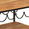 vidaXL - Keukentrolley - 60x40x80 - cm - massief - acaciahout - en - ijzer