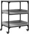 vidaXL - Keukentrolley - 60x41x80,5 - cm - bewerkt - hout - grijs - sonoma - eiken